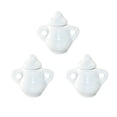 thumbnail image 1 of 3pcs Miniature Porcelain Sugar Pots Mini White Tea Jugs Dollhouse Kitchen Decors, 1 of 8