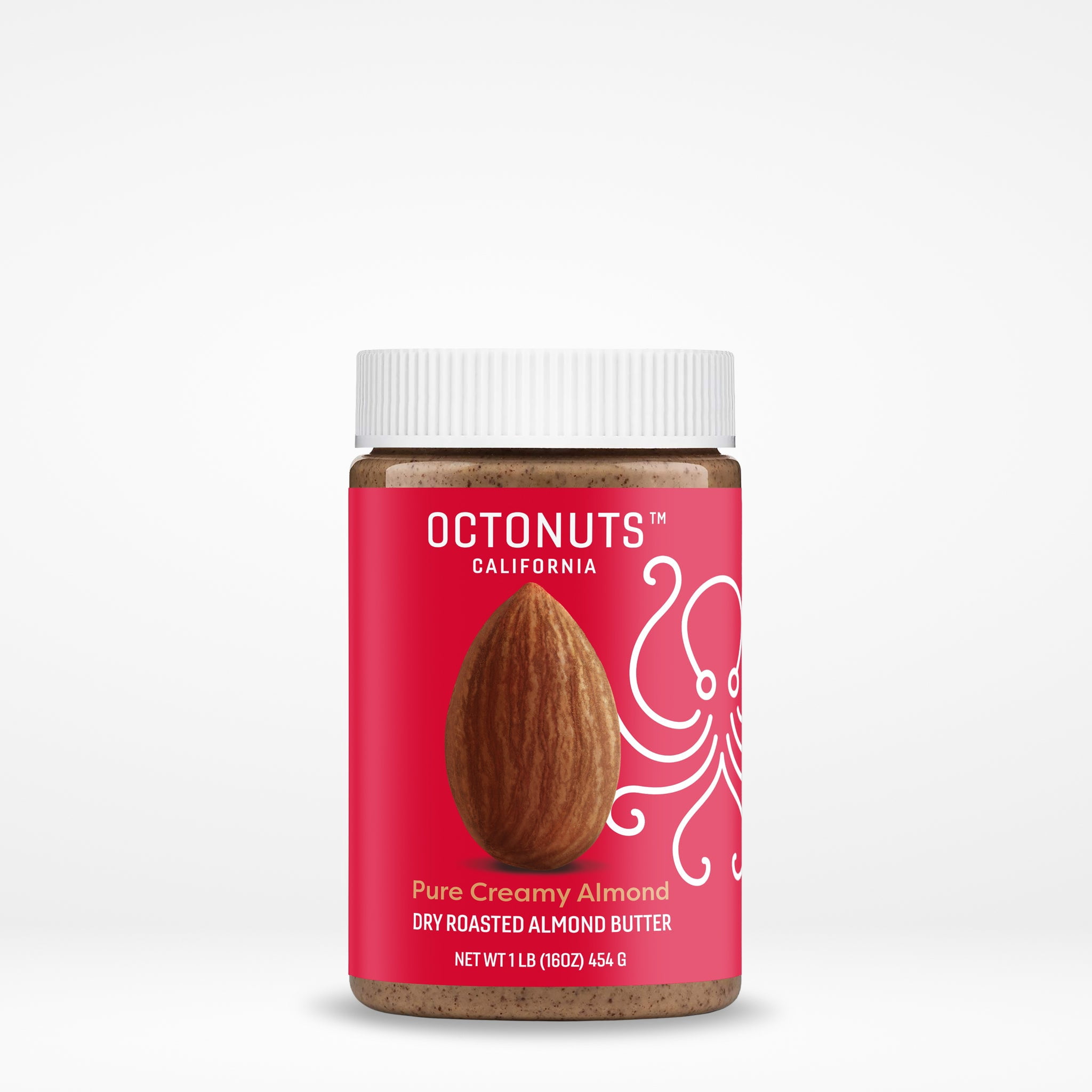 Octonuts Dry Roasted Roasted Almond Butter 16oz Pure Creamy Nut