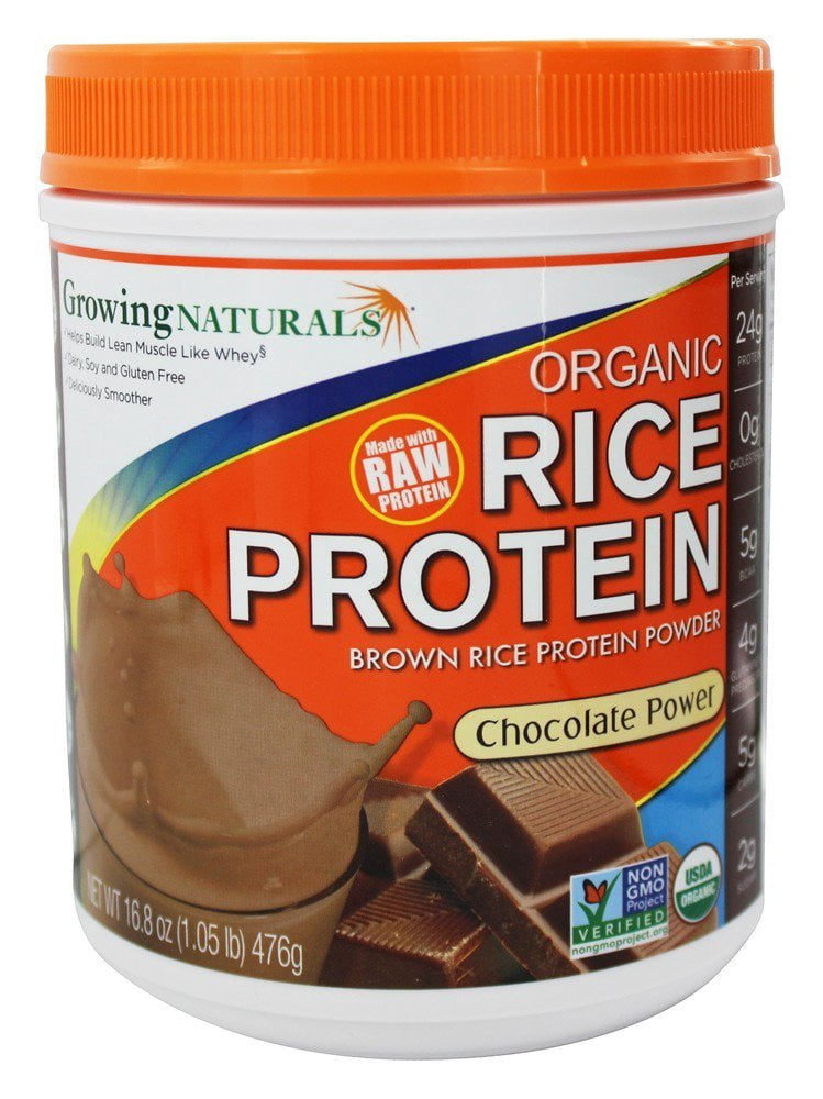Growing Naturals Growing Naturals - Premium Plant Protein Powder Chocolate Power - 16.79 oz.