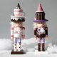 thumbnail image 2 of Marionetas de cascanueces navideños de 25 cm, muñeco de rey, pastel de helado, artesanías de madera, regalo de cumpleaños bonito para niños, decoración de fiesta de Papá Noel, 2 of 5