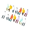 thumbnail image 4 of 14 piezas de figuras pintadas a mano, figuras de personas en miniatura, figuras de diorama pequeñas para Escala 1:100, 4 of 9