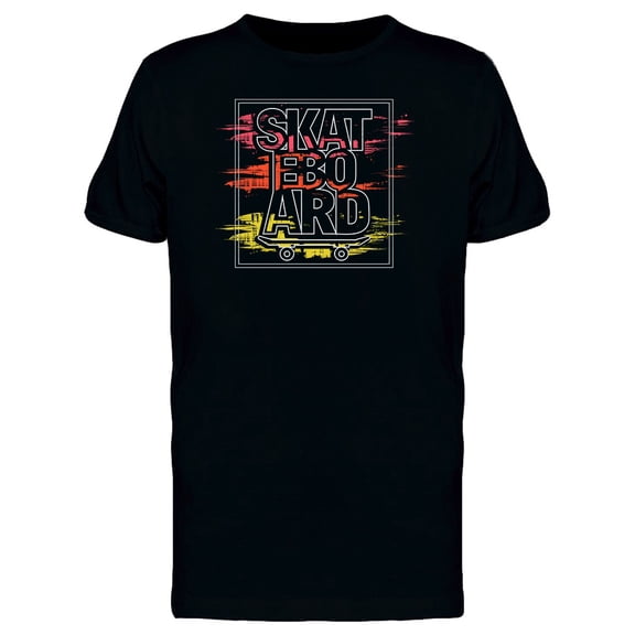 Skateboard Cool T-Shirt Men -Image by Shutterstock, Male Large