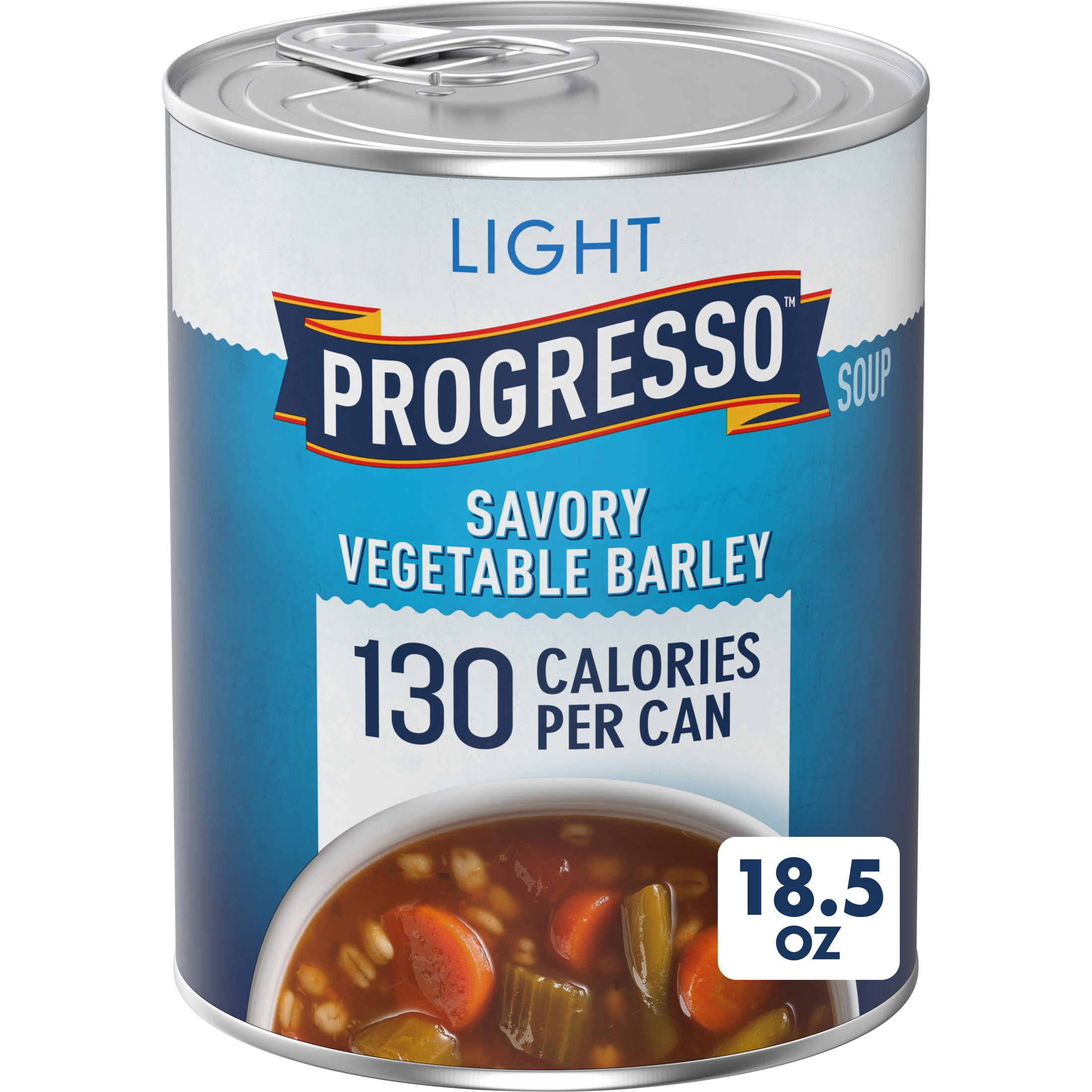 (12 pack) Progresso Light, Savory Vegetable Barley Canned Soup, 18.5 oz