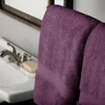 thumbnail image 6 of Superior Hymnia Egyptian Cotton Bath Towel Set, Plum, 6 of 8