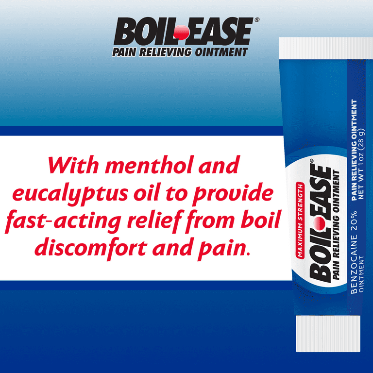 Boil-Ease Maximum Strength Pain Relieving Ointment, Body Aches & Pains, 1 oz