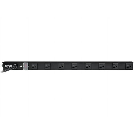 UPC: 0037332199829 | Tripp Lite 8-Outlet Vertical Power Strip 120V 15A NEMA 5-15P 15 ft. Cord 24 in. Black Housing (PS2408B)