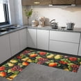 thumbnail image 2 of Fall Fruit Kitchen Rugs Set 2 Piece Vintage Black Farmhouse Decorative Rug Runner for Kitchen Low-Profile Floor Mats Decorations for Home Kitchen (17"x48"+17"x30"), 2 of 6