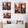 thumbnail image 4 of Designart "Road Legends Coral Pickup Truck Adventure I" Pickup Truck Framed Wall Art Set Of 2 - Coral Transportation Framed Canvas Set For Living Room Decor, 4 of 6