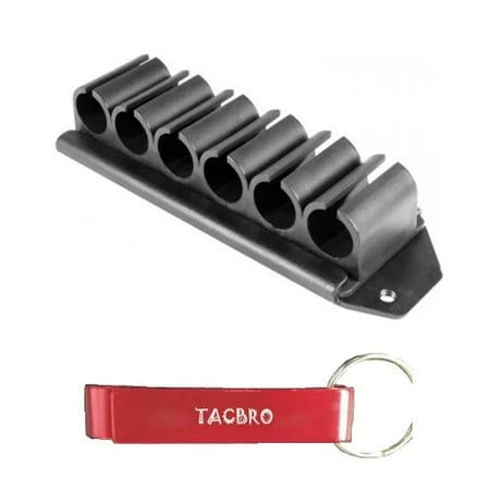 TACBRO MOSSBERG 500 / 590 SIX SHELL SIDESADDLE with One Free TACBRO Aluminum Opener(Randomly Selected Color)