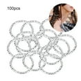 thumbnail image 2 of Fosa 100pcs Hair Braid Rings Dreadlock Hair Clips Loops Decoration for Women & Girls, Hair Clips Rings, Hair Braid Loops, 2 of 8