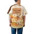 thumbnail image 5 of Welcome Fall Soft Coated Wheaten Terrier Cozy Autumn Field Pumpkins Leaves Hawaiian Shirt Breathable Summer Unisex Merch Wheatie Dog Lover - 12013, 5 of 6