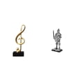 thumbnail image 1 of Figura de escritorio,Escultura de notas musicales para escritorio,oficina o decoración del hogar,Figura de escritorio,Estatua de caballero,artesanía, 1 of 8