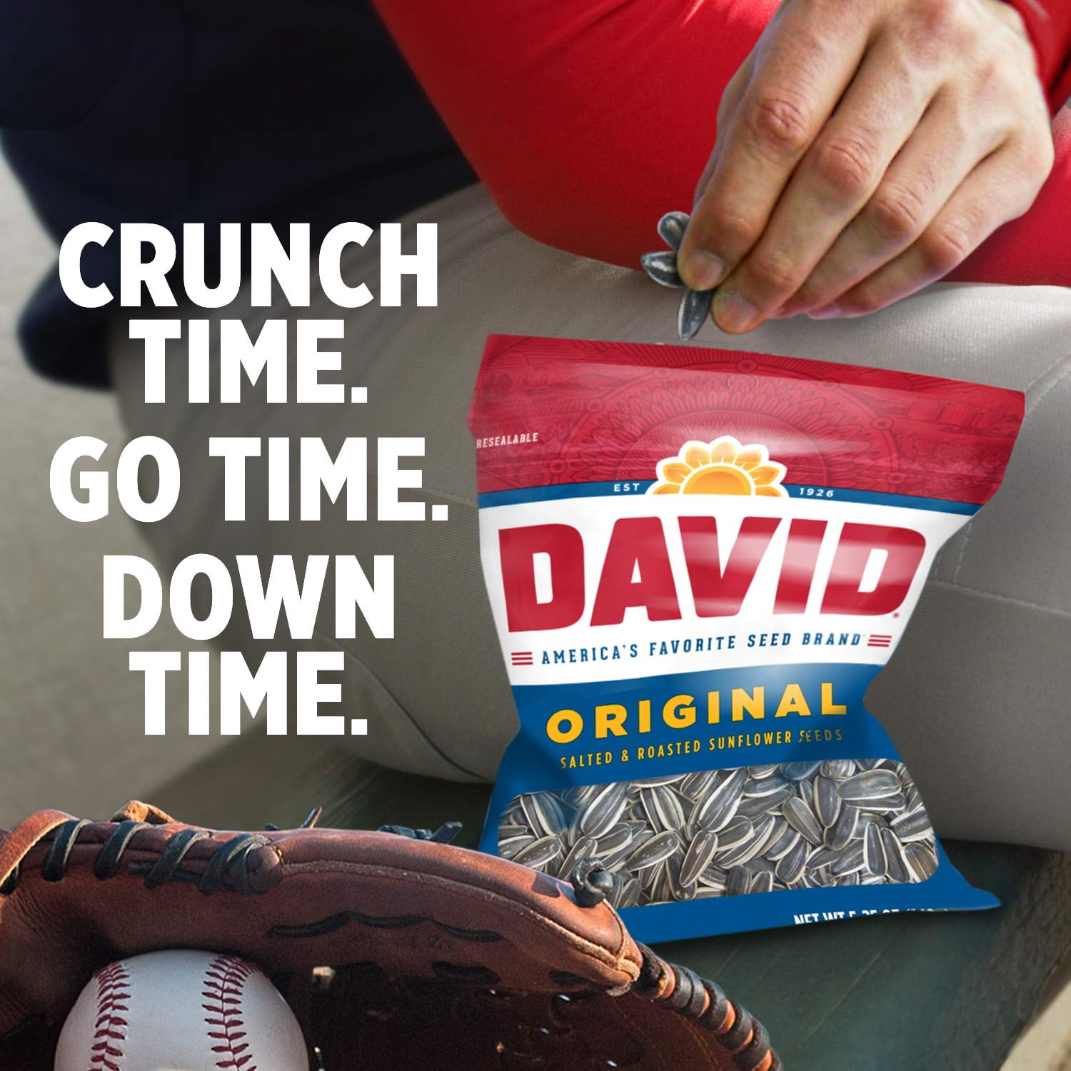 (Pack Of 12) David Sunflower Seeds Original 5.25 Oz