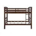 thumbnail image 3 of Linon Levi Twin over Twin Wood Bunk Bed, 80.47"L x 41.89"W x 67.48"H, Espresso, 3 of 14