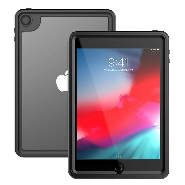 TORUBIA Coque de Protection Étanche pour iPad Mini 2019 Mini 5 IP68 Antichoc Résistant aux Rayures Protecteur de Tablette (Noir)