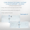 thumbnail image 6 of Core Products Corfit LS Lumbar Support Adjustable Back Brace for Pain Relief, Men/Women - White, XXLarge, 6 of 8