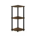 thumbnail image 2 of Furinno Turn-N-Tube 3-Tier Corner Display Rack Multipurpose Shelving Unit, Amber Pine/Black, 2 of 6