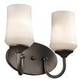 thumbnail image 2 of 2 Light Bath Vanity Approved For Damp Locations With Transitional Inspirations 10.75 Inches Tall By 13 Inches Wide-Olde Bronze Finish-Incandescent, 2 of 2