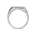 thumbnail image 2 of Mens Synthetic Cubic Zirconia (CZ) Band Ring in Sterling Silver, 2 of 6