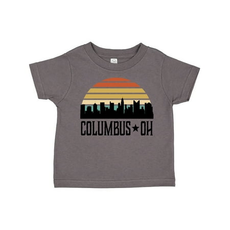 

Inktastic Columbus Ohio Skyline Vintage Gift Toddler Boy or Toddler Girl T-Shirt