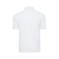 thumbnail image 2 of BAAZ Men's Solid Cotton Pique Polo, White, Medium, 2 of 5