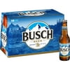Busch Lager Domestic Beer 18 Pack 12 fl oz Glass Bottles 4.3% ABV