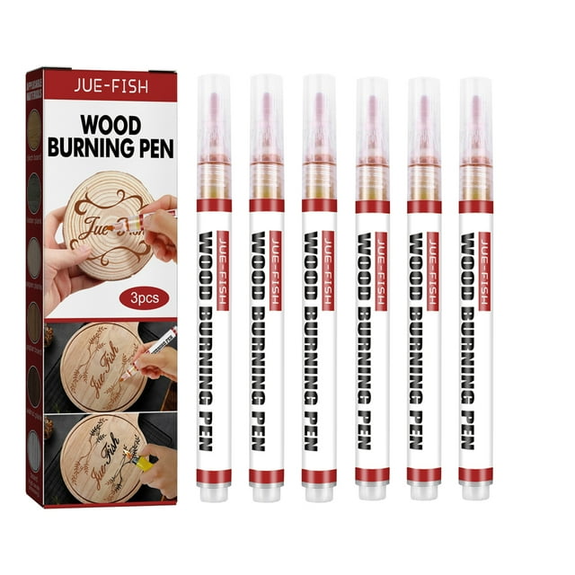 AMNHDO 6pcs Wood Burning Pen DIY Charring Pen Woodcut Pens Art