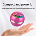 thumbnail image 5 of Sales Today Clearance! Ball Bluetooth Speaker, Mini Portable Speaker with Hands-Free Call Function, Colorful Breathing Lamp, FM Radio, and Outdoor Audio System Deals of The Day Clearance!, 5 of 7