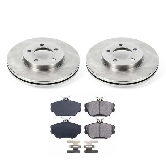 Ultimate Brakes Front Ceramic Brake Pad and Rotor Kit with Hardware WM80506