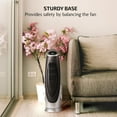 thumbnail image 5 of OVENTE Oscillating Tower Fan with Remote Control, 3-Speed LCD Panel & 8H Timer, 30.5" Quiet & Bladeless Indoor Standing Floor Fan, Blows Cold Air for Home, Bedroom, Living Room or Office, Silver TF88, 5 of 8