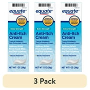 (3 pack) Equate Extra Strength Anti-Itch and Skin Protectant Cream Diphenhydramine HCl 2%, 1 oz, Compare to Extra Strength Benadryl® Cream Active Ingredient