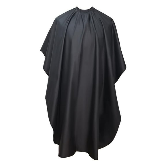 RUseeN Professional Salon Hair Cutting Cape, Barber Cape for Men/Women, Waterproof Hairdressing Salon Cape for Haircut, Coloring, Makeup, Styling (63 X 55"), Black