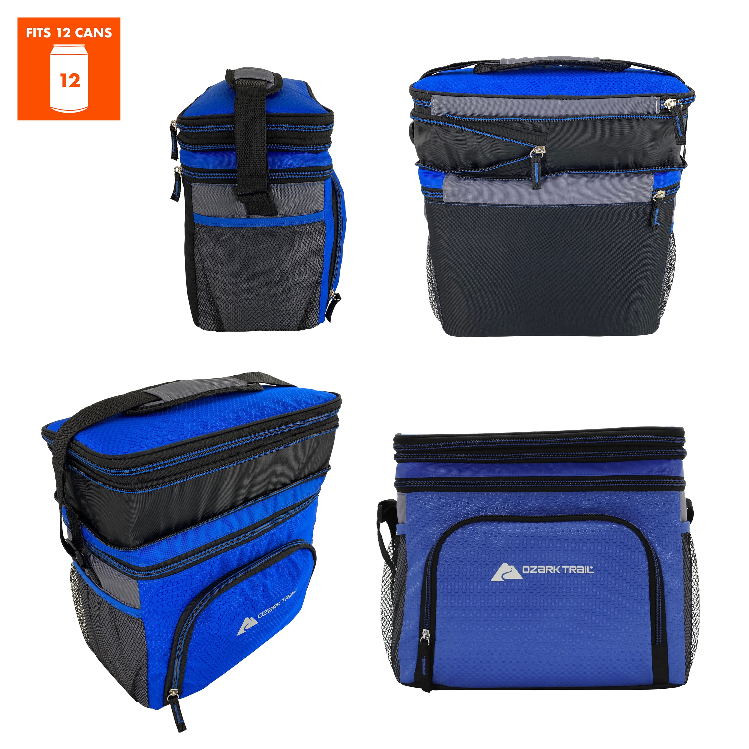 Ozark Trail Soft-Sided 12-Can Cooler, Blue