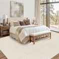 thumbnail image 3 of Modern Outdoor Rug 8x10 - Beige Waterproof Patio Carpet, 3 of 15