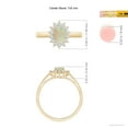 thumbnail image 6 of Angara Natural Opal Ring - Princess Diana Inspired Opal Ring for Women | October Birthstone Jewelry | 14K Yellow Gold Opal Ring (Ring Size = 7.5), 6 of 10