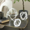 thumbnail image 2 of 7", 5", 4"H Clear Acrylic Plastic Delicate Geometric Sculpture, by DecMode (3 Count), 2 of 10