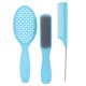thumbnail image 1 of Juego de 3 cepillos para el cabello Ticfox cepillo de peinado profesional caja azul, 1 of 14
