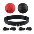 thumbnail image 1 of 2x Juego de Diadema con Pelota de Reflejo de Boxeo, Diadema Ajustable con Pelota de Boxeo para , Entrenador Deportivo para Mujeres Y Hombres 2 piezas, 1 of 8