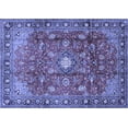 thumbnail image 1 of Ahgly Company Indoor Rectangle Persian Blue Traditional Area Rugs, 6' x 9', 1 of 4