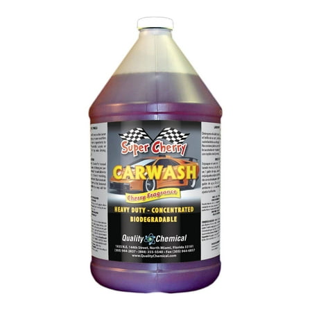 Super Cherry Car Wash - 1 gallon (128 oz.) (Best Rated Car Wash Soap)