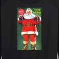 thumbnail image 3 of Coca-Cola - Vintage Santa With Coke Bottles - Women's French Terry Long Sleeve Pullover, 3 of 5