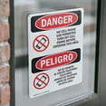thumbnail image 4 of (2 Pack) No Cell Phone Use In Area Bilingual OSHA Danger Sign 5 Inch X 7 Inch Vinyl Label Decal Sticker Weather Resistant, UV Protected for Workplace, Business, and Construction Site,, 4 of 7
