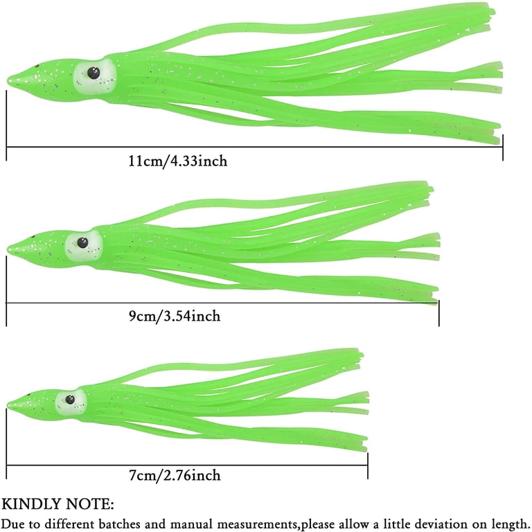 Glow in Dark Green with Blue Highlight