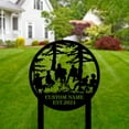 thumbnail image 3 of Handmadetneonsign Campsite Memorial Metal With Stake, Camping Metal Name Sign Stake, Yard Metal Stake Decor 58768, 3 of 4