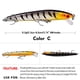 thumbnail image 4 of 10 Uds. Cebo falso Crankbait con anzuelos 8,5g/9,5 cm para aparejos de pesca de Lucio, 4 of 9