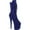 Royal Blue Faux Suede/Royal Blue Faux Suede, variant on Women's Pleaser Flamingo 1051FS Mid Calf Open Toe Bootie
