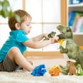 thumbnail image 2 of Prextex Washable T-Rex Dinosaur Tummy Carrier with Cute Little Baby Dinosaur Plush Toys, 15", 2 of 5