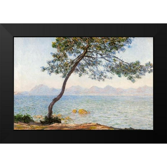 Monet, Claude 14x11 Black Modern Framed Museum Art Print Titled - Antibes with tree 1888