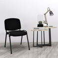 thumbnail image 3 of Pemberly Row Ensemble de 5 Chaises de Conférence Réception d'Invités de Bureau Noir, 3 of 8
