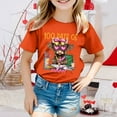 thumbnail image 2 of T-shirts Athlétiques pour Filles, T-Shirt de Soccer, Mode Décontractée Imprimée, Col Rond, Manches Courtes, Ample, 2 of 4